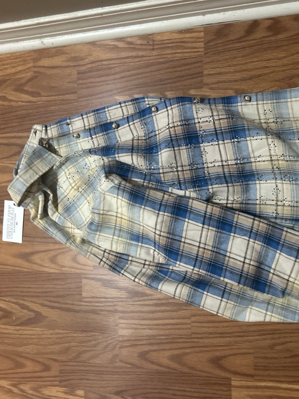 Willow Kids Blue & Cream Plaid Button-Up Shirt
